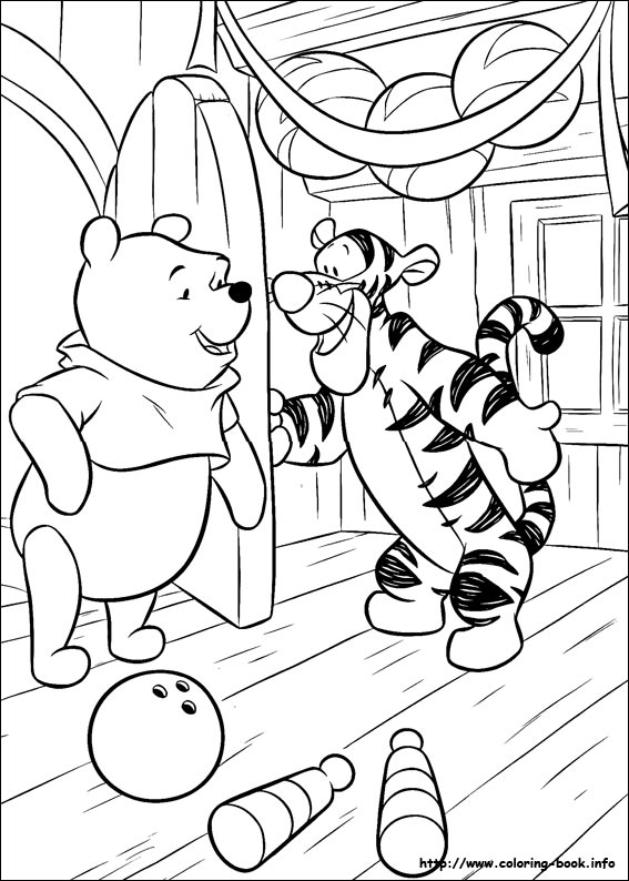 Winnie the Pooh coloring picture